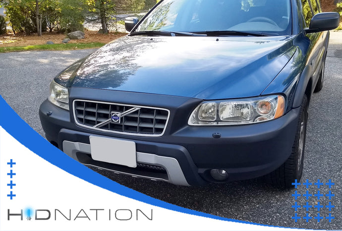 Changing the H11 headlight bulb in a Volvo XC70 2004 2005 2006 2007 2008