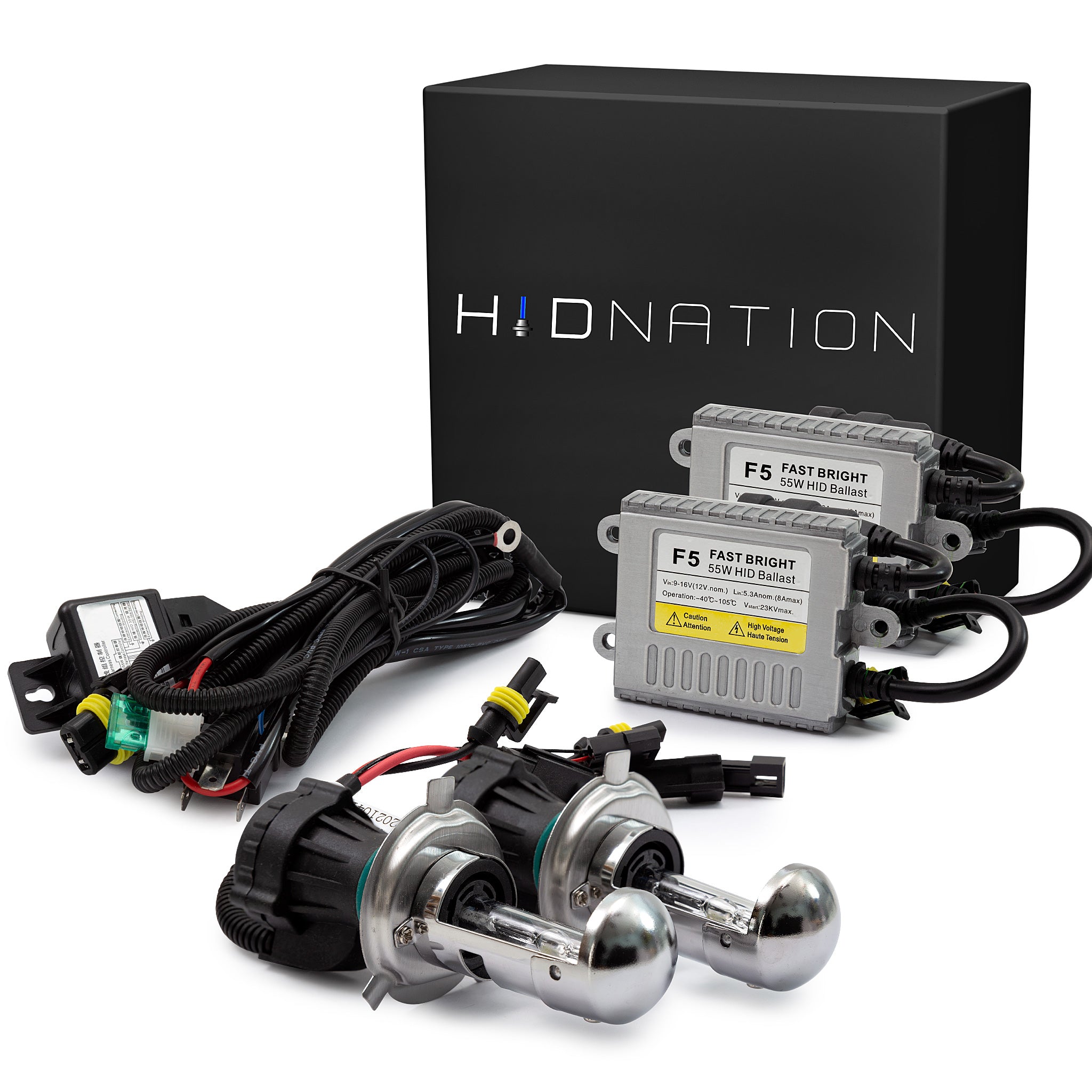 Buy H4 / H4-60-55W / H4-45W / 9003 / 9003LL HID Conversion Kits Nation